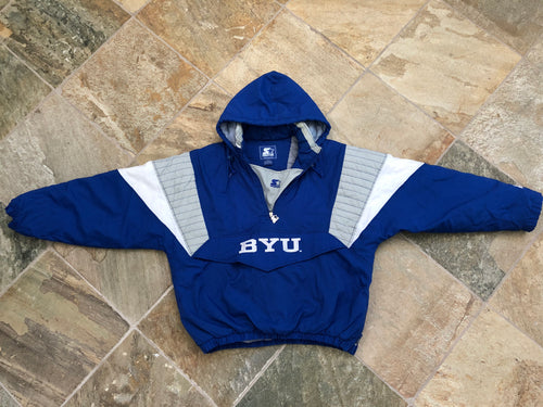 Vintage BYU Cougars Starter Parka Puffer College Jacket, Size XL