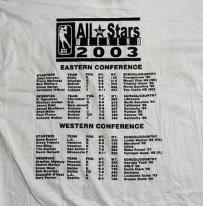 Vintage 2003 NBA All Star Game Big Head Basketball TShirt, Size XL