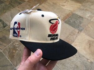Vintage Miami Heat Sports Specialties Plain Logo Fitted Basketball Hat, Size 7 1/8
