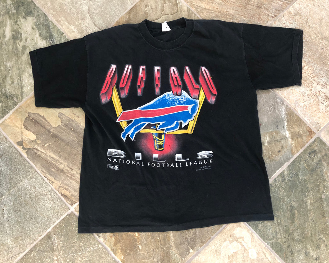 Vintage Buffalo Bills Magic Johnson Big Logo Football Tshirt, Size XL