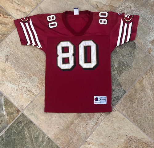 Vintage San Francisco 49ers Jerry Rice Champion Youth Football Jersey, Size 10-12, Medium