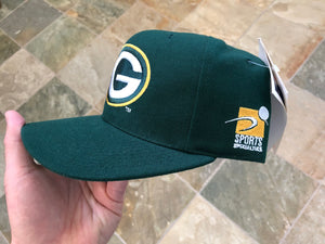 Vintage Green Bay Packers Sports Specialties Plain Logo Snapback Football Hat
