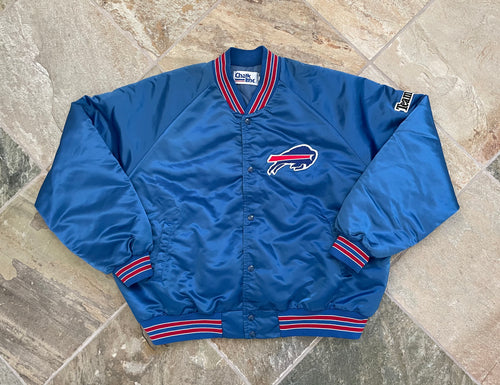 Vintage Buffalo Bills Chalk Line Satin Football Jacket, Size XXXL