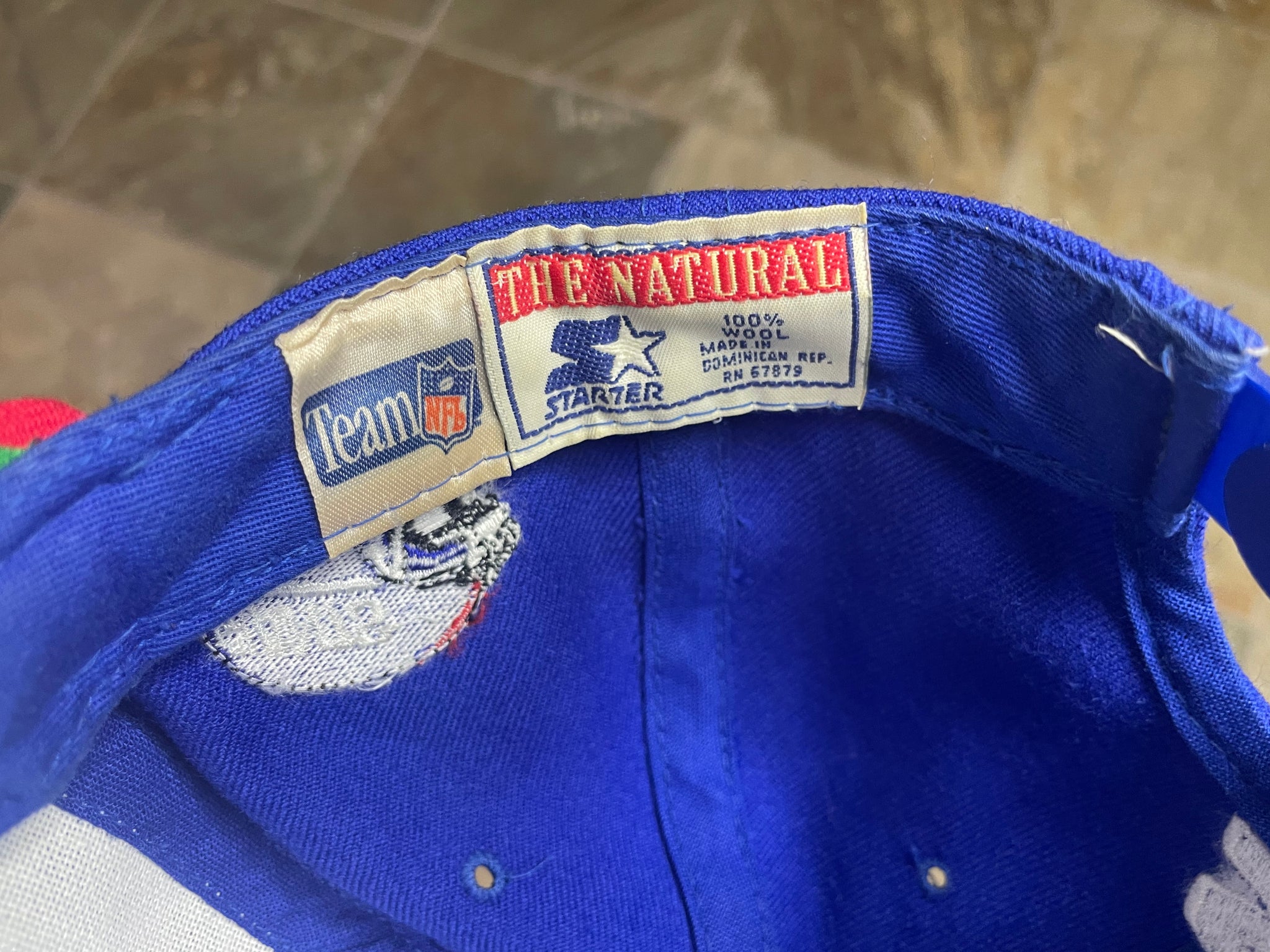 90's New York Giants Starter Tail Sweep Script NFL Snapback Hat White –  Rare VNTG