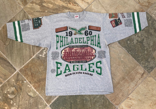 Vintage Philadelphia Eagles Long Gone Football Tshirt, Size Large