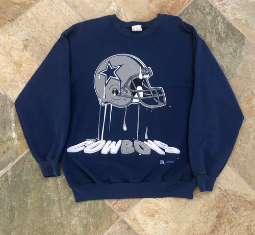 Vintage Dallas Cowboys Football Sweatshirt, Size Large