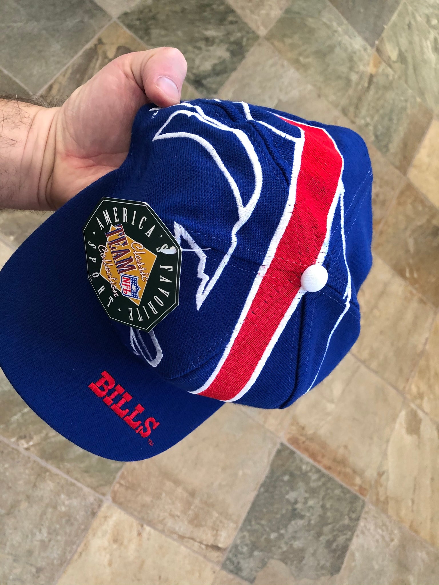 Vintage Buffalo Bills The Game Big Logo Snapback Football Hat