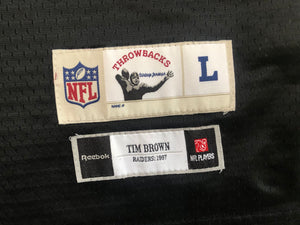 Oakland Raiders Tim Brown Vintage Collection Reebok Football Jersey, Size Youth, Kid Large, 10-12