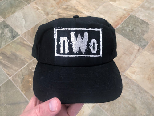 Vintage WCW New World Order NWO Wrestling Snapback Hat ***