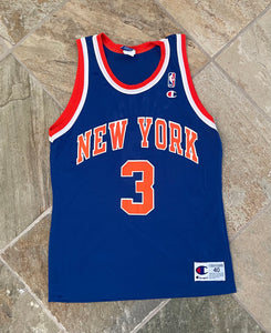 Vintage New York Knicks John Starks Champion Basketball Jersey, Size 40, Medium