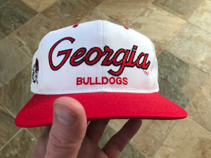 Vintage Georgia Bulldogs Sports Specialties Script Snapback College Hat