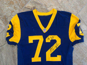 Vintage St. Louis Rams Zach Wiegert Game Worn Football Jersey, Size 50