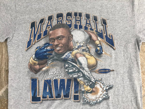 Vintage St. Louis Rams Marshall Faulk Cartoon Football Tshirt, Size Large