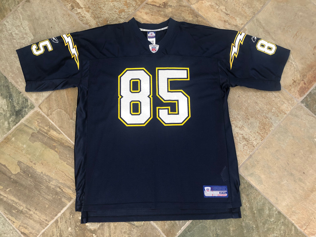 Vintage San Diego Chargers Tim Dwight Reebok Football Jersey, Size XXL