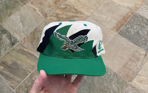 Vintage Philadelphia Eagles Logo Athletic Double Sharktooth Snapback Football Hat