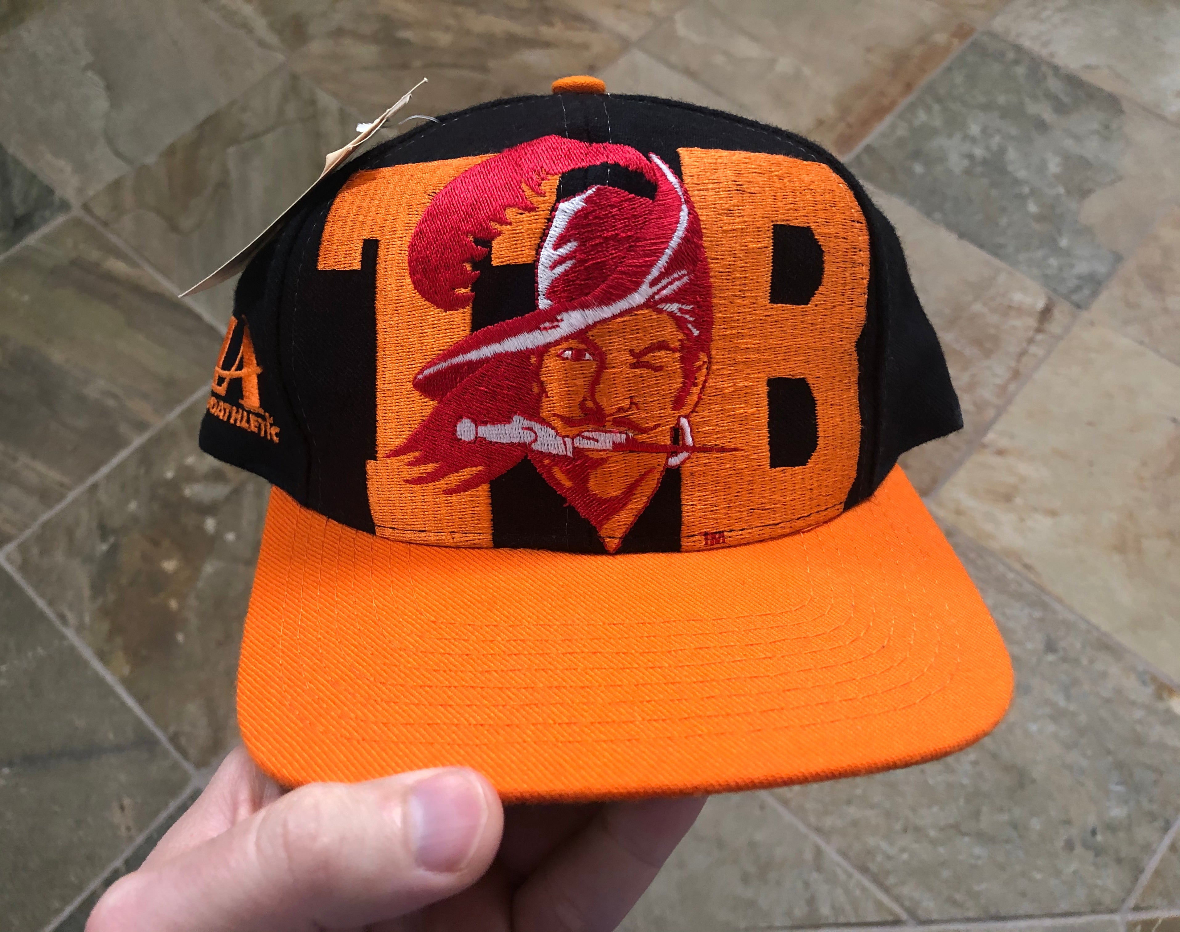 Vintage Tampa Bay Buccaneers Logo Athletic SnapBack Football Hat