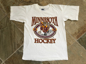 Vintage Minnesota Golden Gophers College Hockey Tshirt, Size Medium