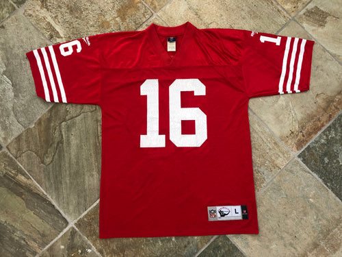 San Francisco 49ers Joe Montana Reebok Throwbacks Football Jersey, Size Large