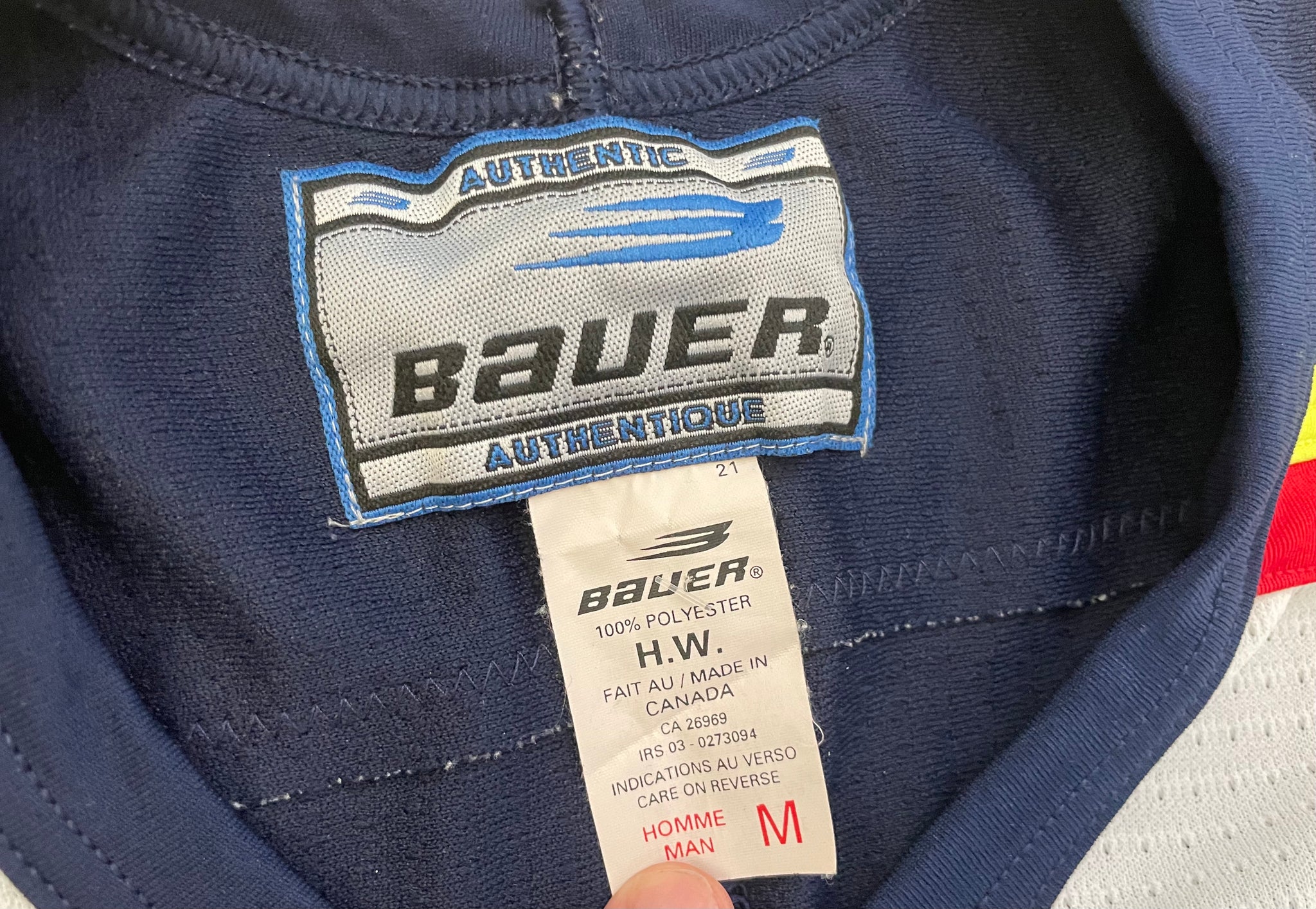 90's Detroit Vipers Bauer AHL Minor League Jersey Size Medium