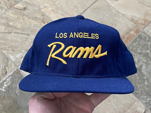 Vintage Los Angeles Rams Sports Specialties Script Snapback Football Hat