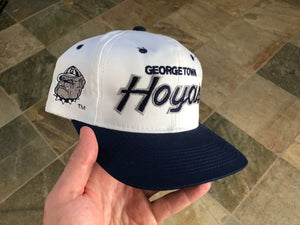 Vintage Georgetown Hoyas Sports Specialties Script Snapback College Hat.
