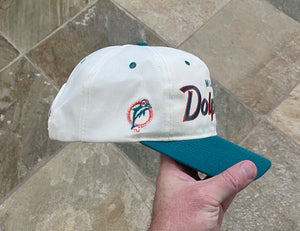 Vintage Miami Dolphins Sports Specialties Script Snapback Football Hat