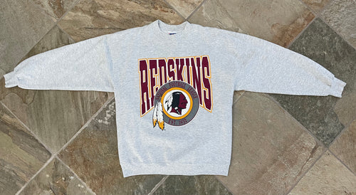 Vintage Washington Redskins Trench Football Sweatshirt, Size Large