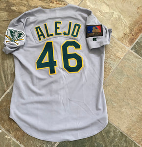 Vintage Oakland Athletics Bob Alejo Game Worn, Team Issued Russell Athletic Diamond Collection Baseball Jersey, Size 46, Large