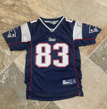 Load image into Gallery viewer, Vintage New England Patriots Wes Welker Reebok Football Jersey, Size Youth Medium, 10-12