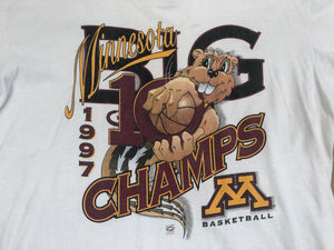 Vintage Minnesota Golden Gophers NCAA College Tshirt, Size XL