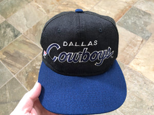 Vintage 90s Sports Specialties Dallas Cowboys Script Logo SnapBack Hat 7  1/8