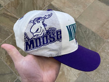 Load image into Gallery viewer, Vintage Minnesota Moose Sports Specialties Laser Snapback Hockey Hat