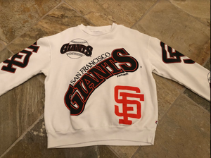 Vintage San Francisco Giants Majestic Crewneck Baseball Jacket, Size Large