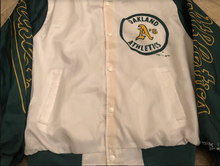 Load image into Gallery viewer, Vintage Oakland Athletics Chalk Line Fanimation Baseball Jacket, Size Adult Large