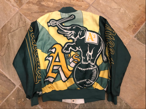 Vintage Oakland Athletics Chalk Line Fanimation Baseball Jacket, Size Adult Large