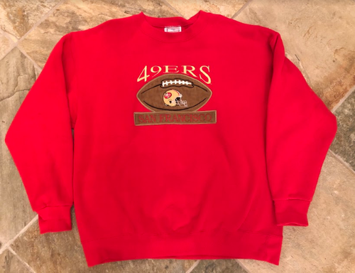 Vintage San Francisco 49ers Crewneck Football Sweatshirt, Size Adult Large