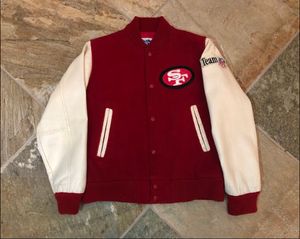 Vintage San Francisco 49ers Letterman Football Jacket, Youth XL
