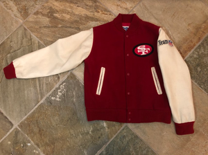 Vintage San Francisco 49ers Letterman Football Jacket, Youth XL
