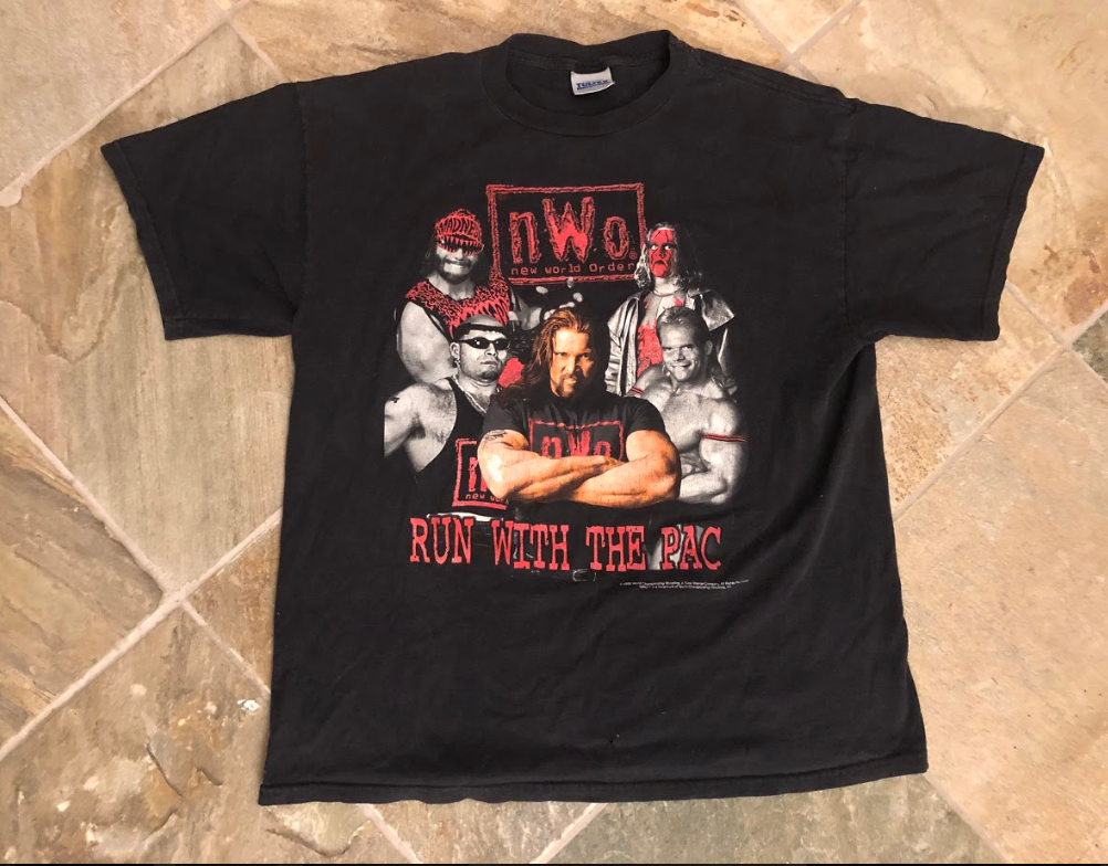 nWo RUN WITH THE PAC Tシャツ 1998年製 Vintage Rare 98 WCW / NWO Run With the Pac XL Shirt - Sting