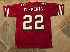 Vintage San Francisco 49ers Nate Clements Football Jersey, Size Adult Large