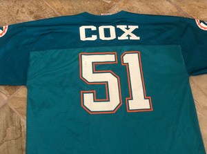 Vintage Miami Dolphins Bryan Cox Logo Athletic Football Jersey, Size Adult XL