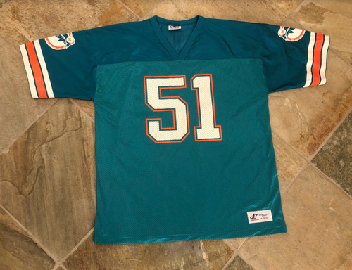 Vintage Miami Dolphins Bryan Cox Logo Athletic Football Jersey, Size Adult XL