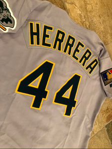 Vintage Oakland Athletics Game Issued Baseball Jersey #44 Herrera, Size Adult Large