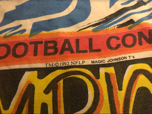 Vintage Buffalo Bills Magic Johnson All Over Print Football Tshirt, Size Adult XXL