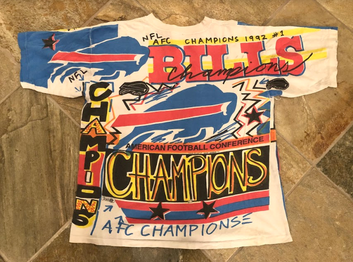 Vintage Buffalo Bills Magic Johnson Tee Size XL - ShopperBoard