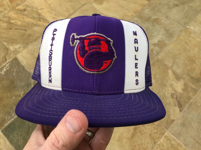 Vintage Pittsburgh Maulers USFL AJD Snapback Football Hat