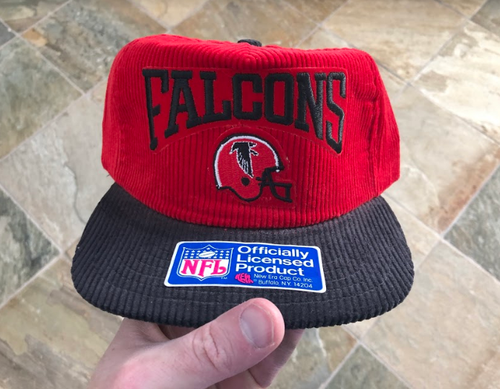 Vintage Atlanta Falcons Corduroy New Era Snapback Football Hat