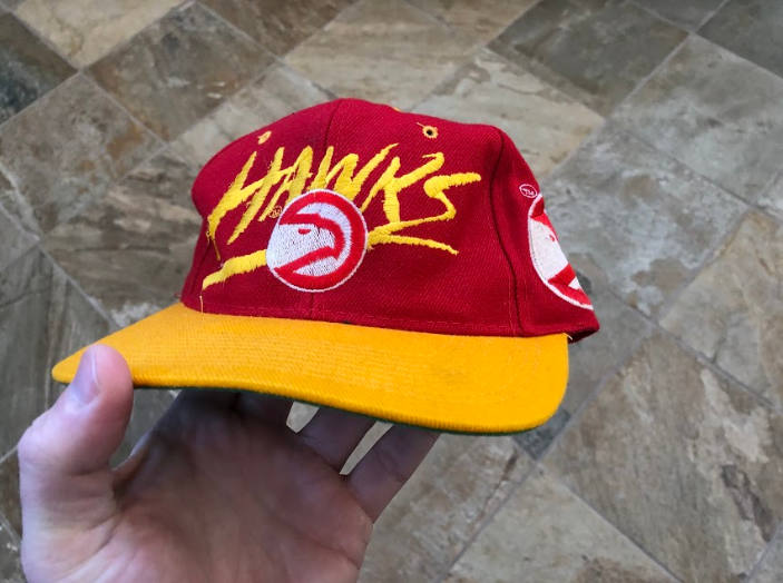 Vintage Atlanta Hawks AJD Snapback Basketball Hat