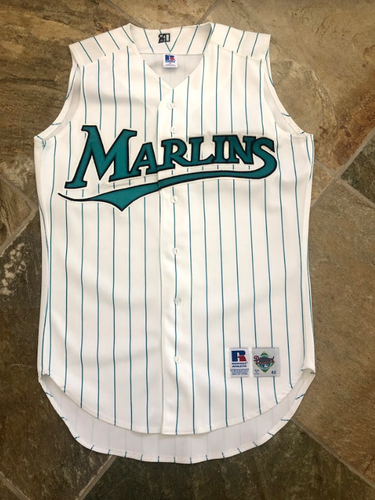 Vintage Florida Marlins Russell Athletic Diamond Collection Baseball Jersey, Size 40