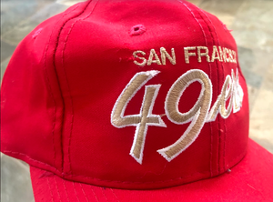 Vintage San Francisco 49ers Sports Specialties Twill Script Football Hat